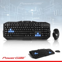 KLAVYE-POWERGATE KM-Q7 KABLOSUZ M.MEDYA KLAVYE + MOUSE SET - 1